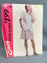 Stitch N Save By McCalls Shirt Skirt Short Pattern 6491 Easy Size 10-16 - $8.87