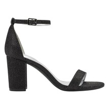 Bandolino Women Ankle Strap Block Heel Sandal Armory2 Size US 6.5M Black Glitter - £25.63 GBP