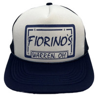 Vintage Fiorinos Hat Cap Snap Back Blue Mesh Trucker Warren OH Supreme One Size - £15.49 GBP