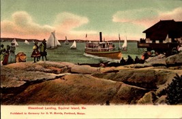 Postcard Steamboat Landing Squirrel Island Maine -UNDIVIDED Back POSTCARD-BK42 - £5.41 GBP