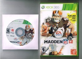 EA Sports Madden NFL 2012 Xbox 360 video Game Disc and Case - $14.50
