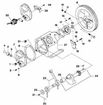 Ingersoll Rand 242 Compatible Crankshaft Assembly Bearing 32146052 refer#24inpic - $356.25