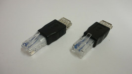 Pack of 2 USB to RJ45 Network Ethernet Adapter 8Pin LAN Connection Conve... - $9.10