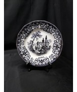 Ca. 1830s Stoneware Plate Athens Charles Meigh Mulberry Transferware 9&quot; ... - $68.33 CAD