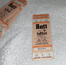 Ratt Poison Joan Jett Unused 1987 Concert Tour Tickets Kiel St. Louis Mo - £7.16 GBP