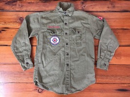 Vtg 50s BSA Boy Scouts America Troop 110 District Camporee Green Button ... - £98.29 GBP