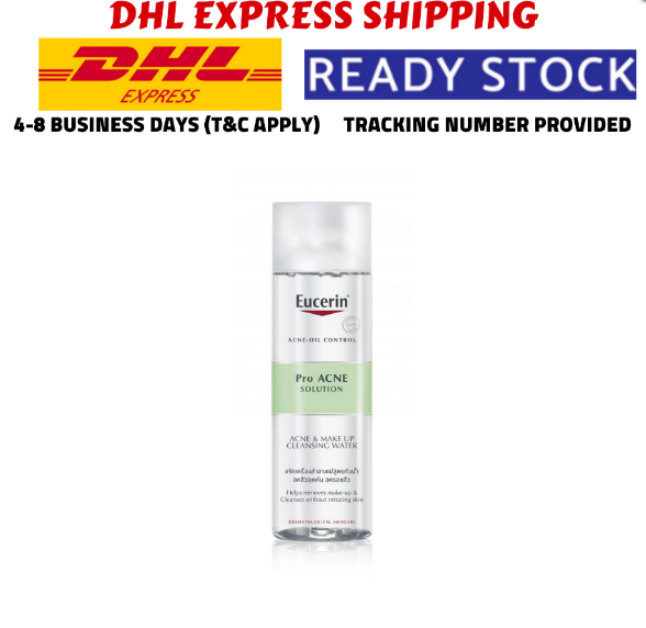 Eucerin Pro ACNE Solution Acne & Make-up Cleansing Water 200ML FAST SHIPPING - $38.89