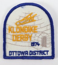 Vintage 1974 Klondike Derby Ottowa District Blue Boy Scouts BSA Camp Patch - £9.37 GBP