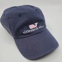 Vineyard Vines Whale Logo Adult Baseball Hat Navy Blue Pink Whale Cap Adjustable - £5.96 GBP