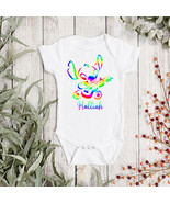 DISNEY STITCH Rainbow Line Art Personalised Baby Vest -Disney Sleepsuit ... - £7.92 GBP