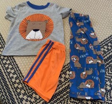 Baby Boy Carter’s Three Piece LION Pajama Set Size 2t - £9.29 GBP