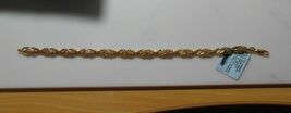 1/6 CTTW Diamond Gold Plated BOGO Bracelet 7.5" MSRP 199.99 - $38.61