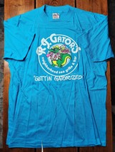 Vintage 1986 R.J. Gators Bar &amp; Grill T-shirt Blue size XL Ft. Meyers Florida - £27.68 GBP