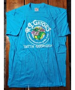 Vintage 1986 R.J. Gators Bar &amp; Grill T-shirt Blue size XL Ft. Meyers Flo... - £27.12 GBP