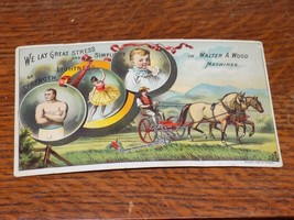 Vintage Walter A. Wood Binders, Mowers &amp; Reapers, Trade Card - $23.76