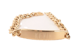 Vintage Spiedel ID Bracelet Gold Electroplate 7.75 Inches Long Engraved Kevin - £11.19 GBP