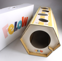 Felow Cat Tunnel / House with Cardboard Scratching Pads for Indoor Cats ... - €17,10 EUR