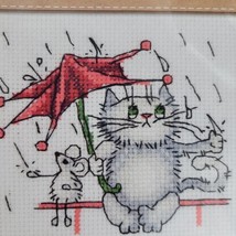 Klart By Panna counted cross stitch kit &quot;Rain&quot; 12x11cm, DIY - £10.12 GBP