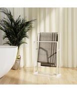  Towel Rack White Iron Industrial Towel Rack Rectangular - $139.99