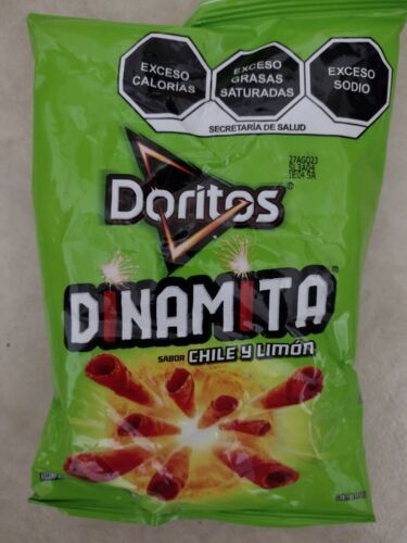 4X SABRITAS DORITOS  DINAMITA CHILE Y LIMON MEXICAN CHIPS - 4 BOLSAS de 50g c/u - $13.54