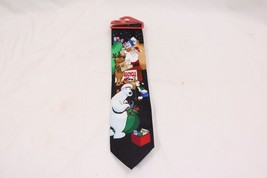 Christmas Tie Hallmark Yule Tie Greetings Recycle - £13.30 GBP