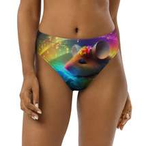 Autumn LeAnn Designs®  | Women&#39;s High-Waisted Bikini Bottoms,  Cute Mous... - £30.66 GBP