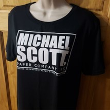 The Office Short Sleeve Black T Shirt Women&#39;s Large Michael Scott Paper Co. - £7.86 GBP