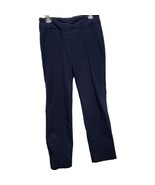 Hilary Radley Navy Colored Slacks Pants Size 8 Elastic Waist - £12.75 GBP