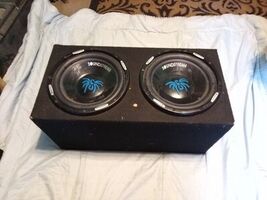2 12 Soundstream Spyder Subwoofers With Deep Box SW - 12SE 4 Ohm  - $297.00