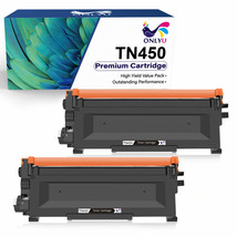 2Pk High Yield Black Toner Cartridge For Brother Tn-450 Hl-2240 2270Dw Mfc-7360N - £34.79 GBP