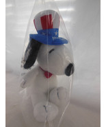 Peanuts Charlie Brown Dog Snoopy Metlife 7&quot; Plush Uncle Sam Stuffed Anim... - $13.55 CAD