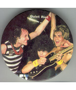 QUIET RIOT Button 1982  PIN KEVIN DUBROW Randy Rhoads bassist Kelly Garn... - $4.75