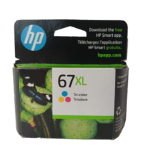 HP 67XL High Yield Tri-Color Original Ink Cartridge 6/2024 - £15.55 GBP