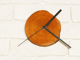  Wood clock, unique rustic design clock, personalized gift, handmade wal... - £66.77 GBP