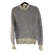 LL Bean Mens Vintage Fisherman Sweater Wool Blend Crew Neck Marled Brown... - $24.04