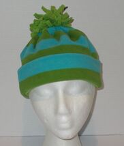 Gap Kids Beanie Ski Winter Warm Striped Knit fleece Cap Hat OSFM Green b... - $14.80