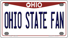 Ohio State Fan Novelty Mini Metal License Plate Tag - £11.74 GBP