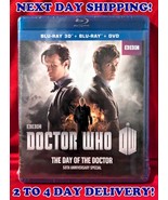 DOCTOR WHO: THE DAY OF THE DOCTOR  (3D Blu-ray/Blu-ray/DVD) BRAND NEW! S... - $14.45