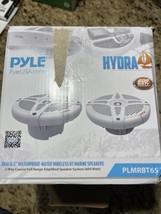 Pyle PLMRBT65W 2 pack 6.5 Inch Waterproof Bluetooth Marine Speakers- White #5604 - £71.22 GBP