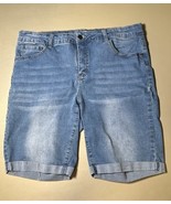 Bleu Denim Shorts Stretch Waist Women’s 18W Blue - $16.92 CAD