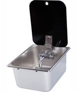 Stainless Steel Sink with Tempered Glass Lid 320*260*150mm GR-12150B Boa... - $343.16 CAD+