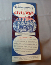 1961-1965 Civil War Centennial Williamsburg in the Civil War Brochure - £7.62 GBP