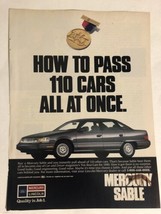 Vintage Ford Mercury sable Print Ad Advertisement PA4 - $6.92