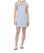 Tommy Bahama GOLF Womens 1/4 Zip Golf Dress w/shorts sz large Sky Blue - £31.02 GBP