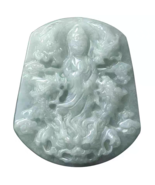 Kowloon head of household Guanyin Bodhisattva jade necklace pendant - $41.62 CAD