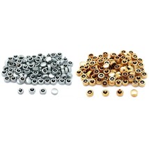 200 Assorted Watch Crowns For Watch Repair (100) Gold &amp; (100) Chrome - $19.82