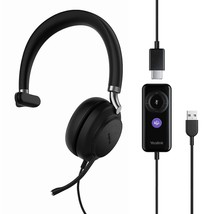 Usb Headset Uh38, Wired Softphone Headset Teams Certified With Microphone,In Lin - £126.93 GBP