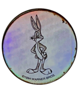 1994 Bugs Bunny Metal POG Slammer – 1.5&quot; Holographic Looney Tunes WPF Vi... - $14.08 CAD