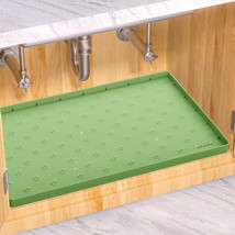 Under Sink Mat for  12&quot;W x 19&quot; Cabinet, Upgraded Silicone Waterproof Kit... - $18.82 CAD
