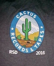 Cactus Records &amp; Tapes Rsd 2016 Vintage Store Houston Black Charcoal T-Shirt 3XL - £11.87 GBP